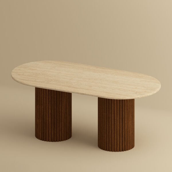 Traverten Taş Line Masa