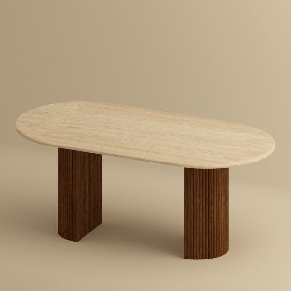 Traverten Taş Line Masa